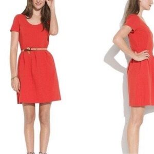 Madewell Cap Sleeve Mini Dress Red Small Clean Girl Minimalst